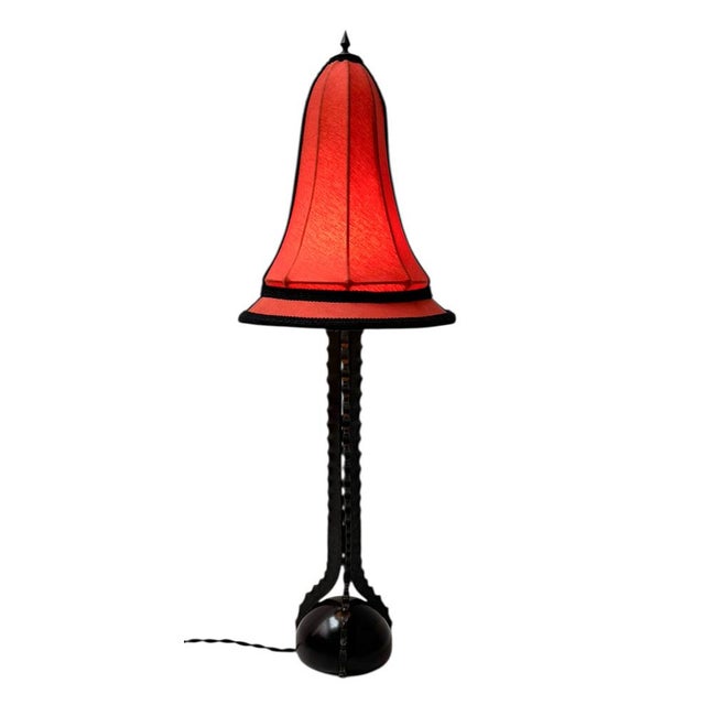 Art Deco Amsterdam School Table Lamp by Piet Kramer, 1920s For Sale - Image 9 of 12