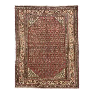 Vintage Persian Hamadan Rug - 05'02 x 06'08 For Sale
