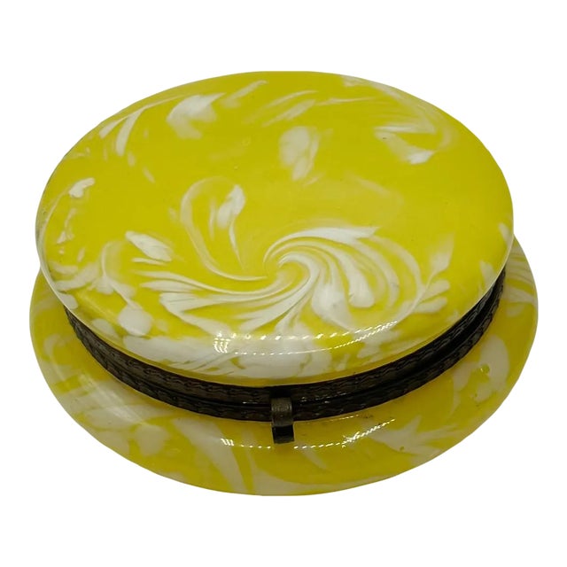 Large Opaline Trinket Box For Sale