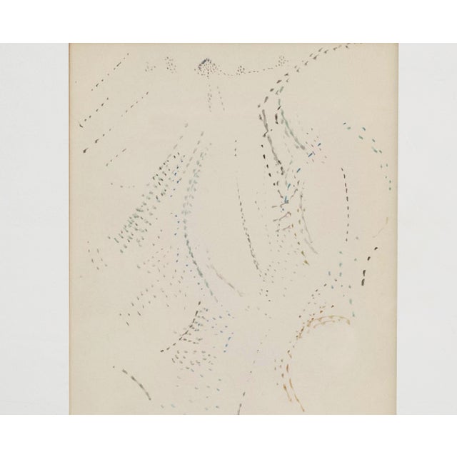 Dora Maar, Pointillist Surrealist Landscape, Paper, Framed For Sale - Image 10 of 15