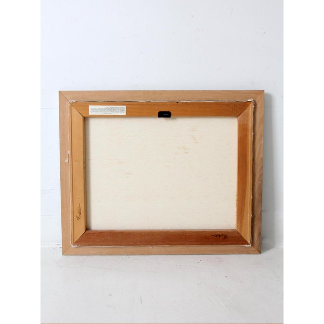 Vintage Mountain Lake Landscape Painting For Sale - Image 9 of 10