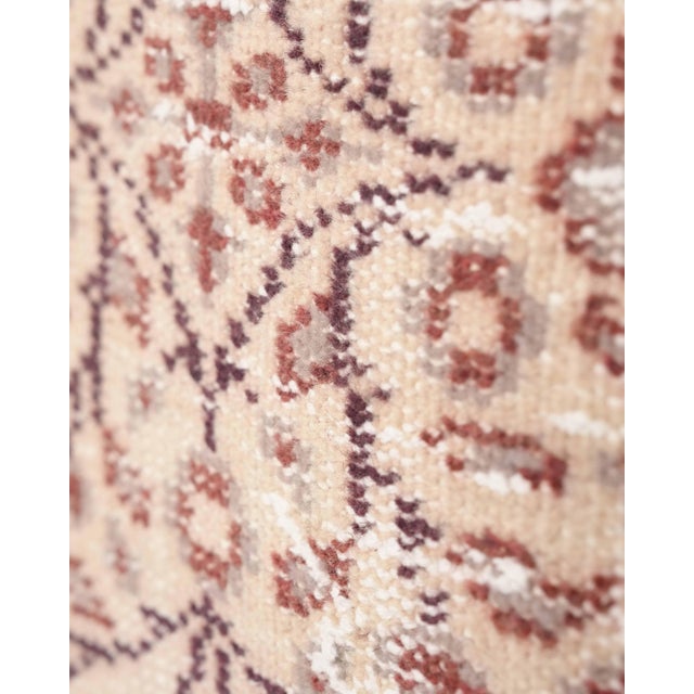 1970s Vintage Turkish Handmade Wool Cotton Brown Runner Rug For Sale - Image 10 of 11