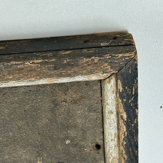 Black Vintage Hand Painted Metal/Wood "Carpenter & Builder" Trade Sign, Circa 1920 For Sale - Image 8 of 11