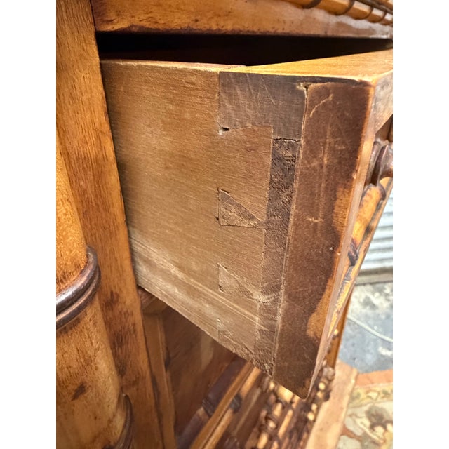 Late 19th Century Rj Horner Aesthetic Movement Faux Bamboo Tall Lock Side Dresser, Attributed For Sale - Image 10 of 12