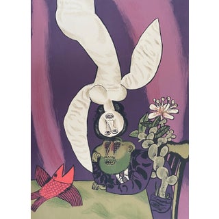 Naftali Bezem, Israeli Surrealist Judaica Abstract Lithograph Naftali Bezem For Sale