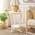 The Mary Pedestal Side Table, crafted of pine with a ivory finish, is the perfect accent for any room in need of a...