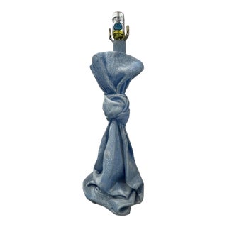 Mid 20th Century John Dickinson Attributed to Draped Plaster Table Lamp For Sale