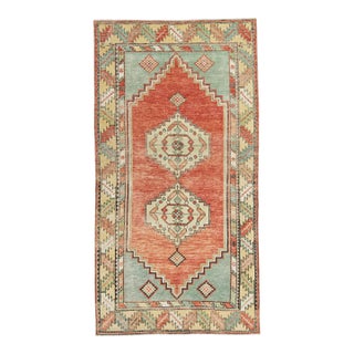 Turkish Vintage Rug 3'9" x 7'1" #21128 For Sale