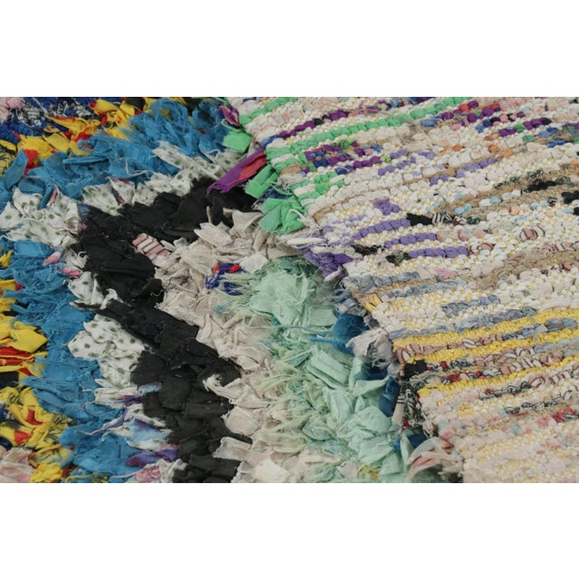 Textile Vintage Moroccan Rug With Polychromatic Chevron Patterns, From Rug & Kilim For Sale - Image 7 of 7