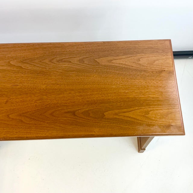 Mid-Century Mission Arts & Crafts Style Wood Organ Bench With Storage. For Sale - Image 9 of 14