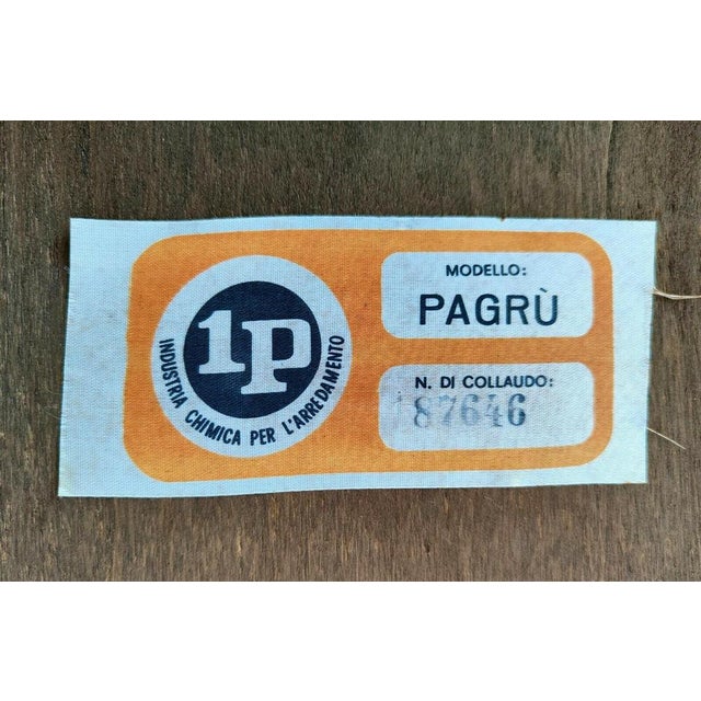 Gray Pagrù Armchairs by C. Vagnoni for 1P, Set of 4 For Sale - Image 8 of 10