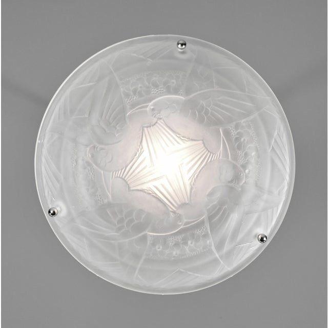 A French Art Deco Pendant Light 1930 France For Sale - Image 4 of 7