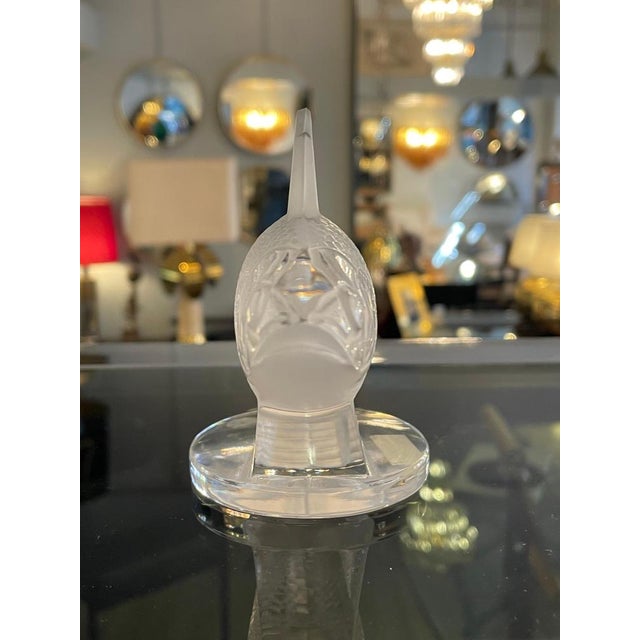 Gold Crystal Fish Figurine by Lalique For Sale - Image 8 of 10