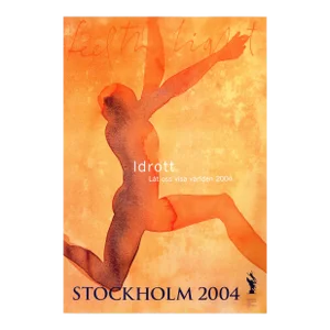 2004 Swedish Poster, Stockholm 2004 (Athletics) Olympic Bid Poster, Feel the Light