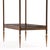 Metal French Leather and Brass Two-Tier Table in the Manner of Maison Jansen, C. 1950 For Sale - Image 7 of 8