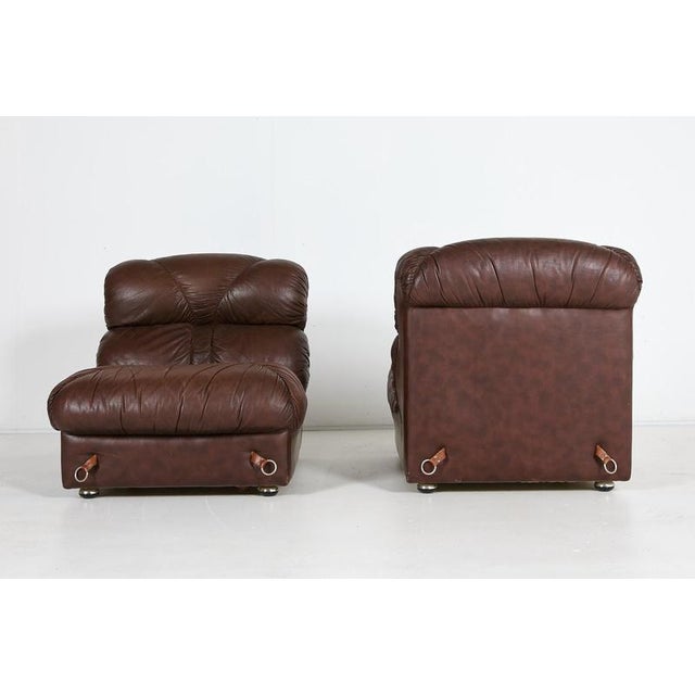 Vintage Sculptural Lounge Chairs, Italy, 1970s, Set of 2 For Sale - Image 3 of 10