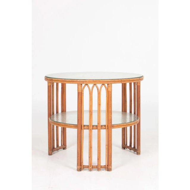 Wood Mid-Century Danish Bamboo and Elm Low Table, 1940s For Sale - Image 7 of 7