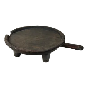 Antique African Hand Carved Wood Tray