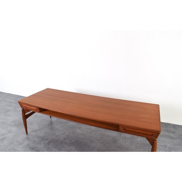 Mid-Century Modern Teak Coffee Table by Johannes Anderen for Trensum Möbelfabrik, 1960s For Sale - Image 11 of 16