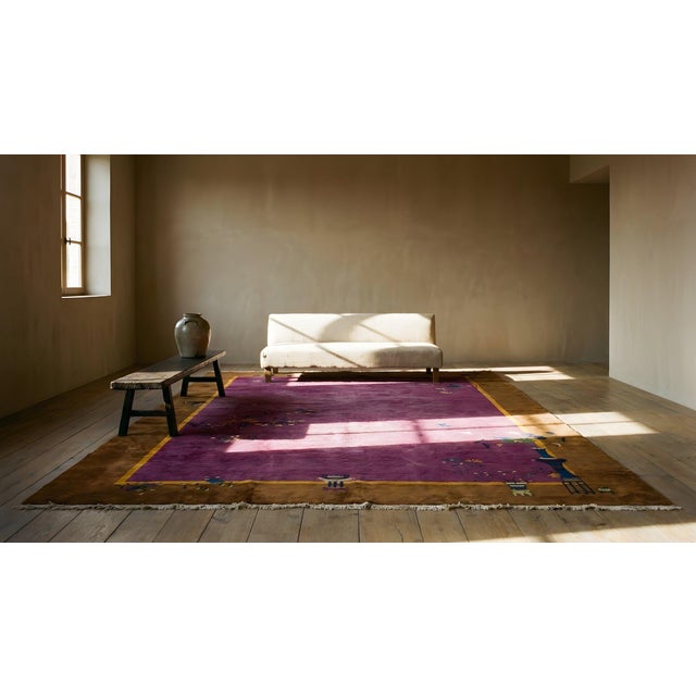 1920s Chinese Art Deco Carpet ( 11' x 16'6" - 335 x 503 ) For Sale - Image 15 of 15