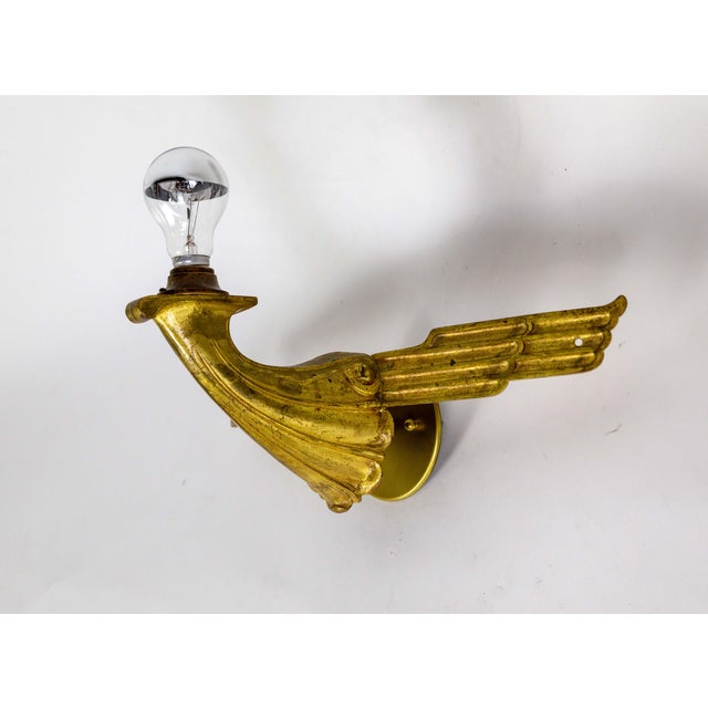 Art Deco Art Deco Gilt Bronze Avian Theater Sconces - Set of 6 For Sale - Image 3 of 12