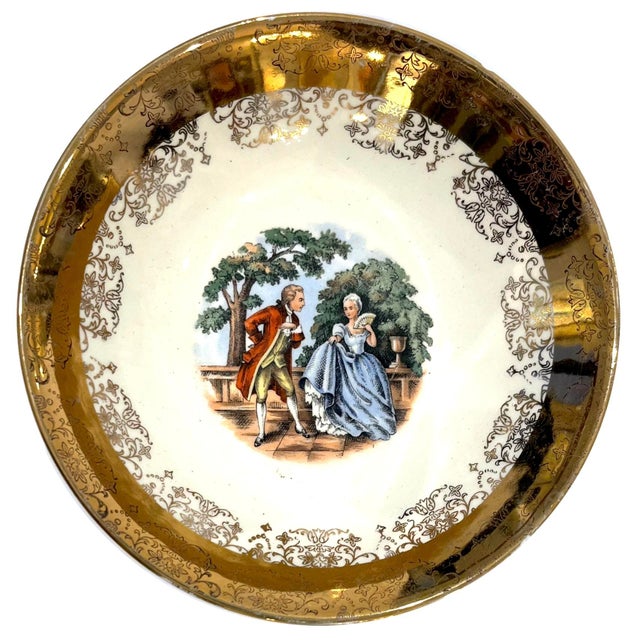 Gold Mid 20th Century 22 Carat Crest-O-Gold Sauce Bowls by Sabin - Set of 7 For Sale - Image 8 of 11