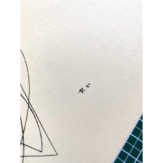 Thomas Ring, Construction, 1921, Woodcut For Sale - Image 4 of 7