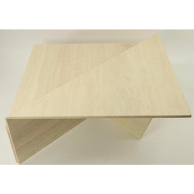 1970s Italian Travertine Marble Coffee Table by Up & Up For Sale - Image 12 of 12