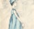 Mid-Century Modern 1958 French Mid-Century Givenchy Fashion Print For Sale - Image 3 of 4
