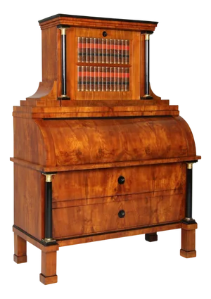 Biedermeier Secretaire with Hidden Mechanism, 1815