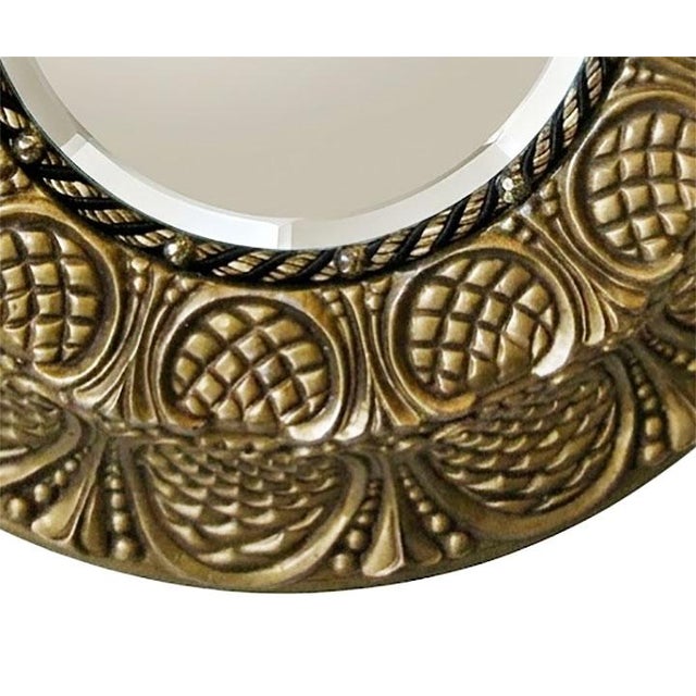Vintage Repurposed Golden Nugget Casino Ceiling Fixture Mirror For Sale - Image 4 of 7