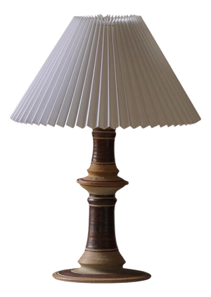 Mid-Century Scandinavian Ceramic Table Lamp attributed to Tue Poulsen, Denmark, 1970s