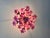 1980s Italian Style Pink Floral Crystal Flush Mount Chandelier, 3-Light For Sale - Image 17 of 17
