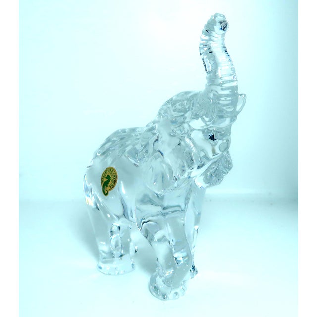 WATERFORD - The well-loved Irish crystalliere. This is a substantial solid glass elephant. Beautiful presentation. Country...