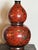 Chinese Late 20th Century Jingdezhen Chinese Double Gourd Dragon Vase - Iron Red & Gold - Boxed 12" For Sale - Image 3 of 13