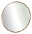 Vintage Round Brass Mirror, 1970s For Sale
