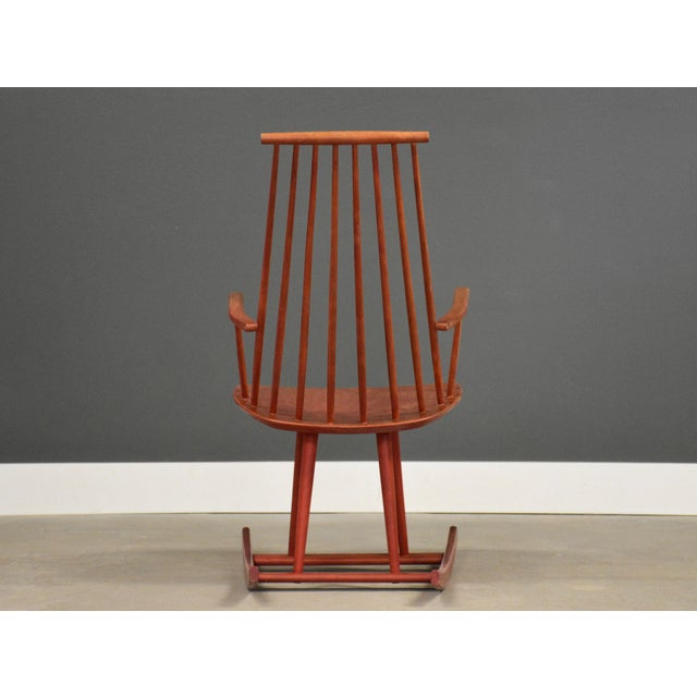 FDB Møbler 1960s Danish Modern Rocking Chair by Jorgen Baekmark for FDB Mobler For Sale - Image 4 of 11