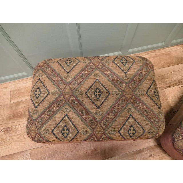 1960s Large Leather Ottomans, 1960, Set of 2 For Sale - Image 5 of 8