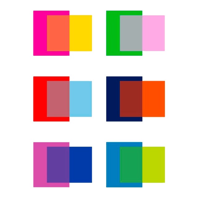 Six Interactions Fine Art Print 45" X 55" by Liz Roache For Sale