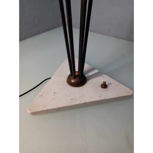 Iron, Brass & Marble Alberello Floor Lamp from Stilnovo, 1950s For Sale - Image 14 of 15