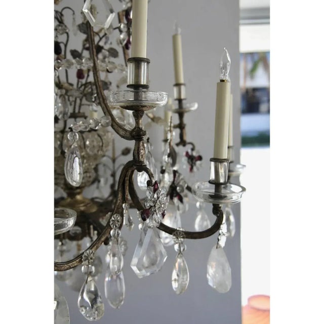 Maison Bagues Rock Crystal Chandelier For Sale - Image 10 of 15