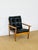 Vintage Scandinavian Lounge Chair in Black Leather and Wood, 1960s For Sale - Image 15 of 15