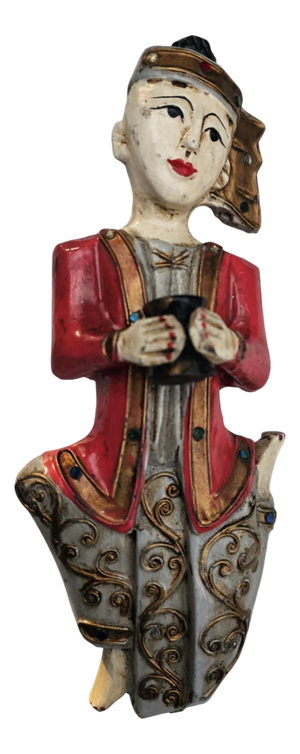 Antique Carved Figure in Beech, 1890s