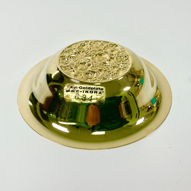 Mid 20th Century Hollywood Regency Chippendale Gold-Plated Candy Dish. For Sale - Image 9 of 10
