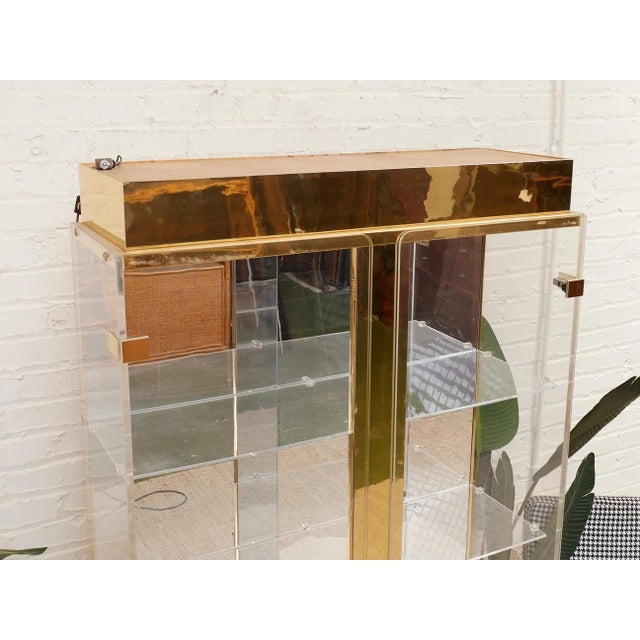 Mid 20th Century Mid 20th Century Mastercraft Display Cabinet, Attributed For Sale - Image 5 of 12