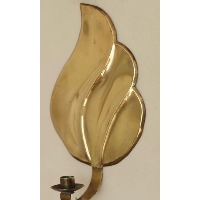 Mid-Century Modern Swedish Brass Sconces, Set of 2 For Sale - Image 13 of 18