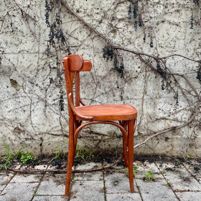 1920s Bistro Chair in Wood For Sale - Image 5 of 9