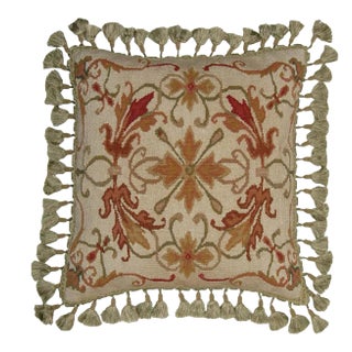 Aubusson Flourishes Throw Pillow For Sale