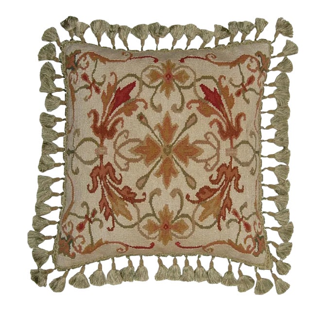 Aubusson Flourishes Throw Pillow For Sale