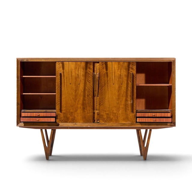 Kurt Østervig Mid Century Danish Rosewood High Credenza For Sale - Image 11 of 11
